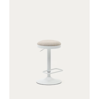 Zaib stool in chenille LA FORMA