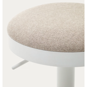 Zaib stool in chenille LA FORMA