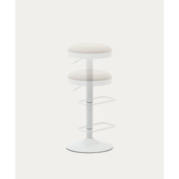 Zaib stool in chenille LA FORMA