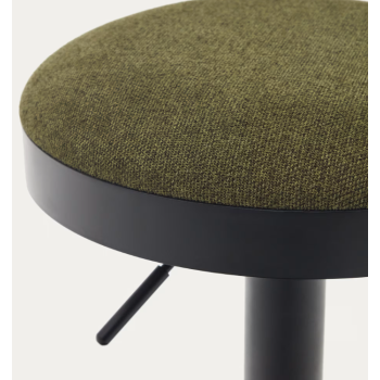 Zaib stool in chenille LA FORMA