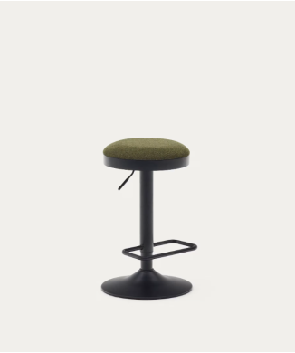 Zaib stool in chenille LA FORMA