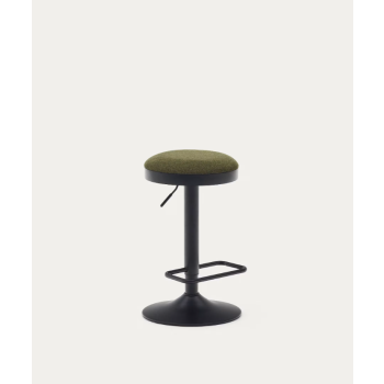 Zaib stool in chenille LA FORMA