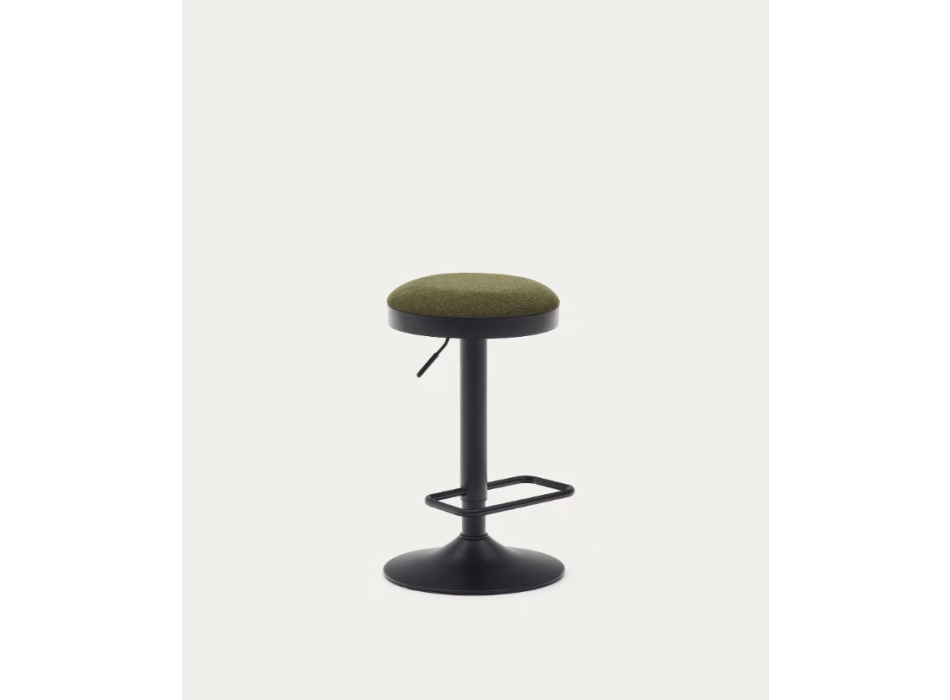 Zaib stool in chenille LA FORMA