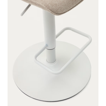 Zenda stool in chenille LA FORMA