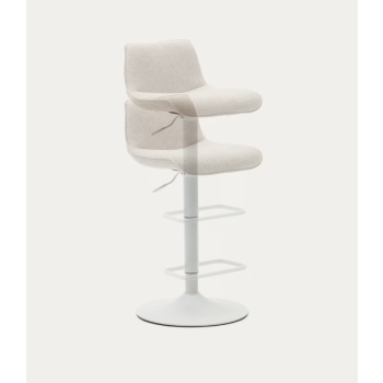 Zenda stool in chenille LA FORMA