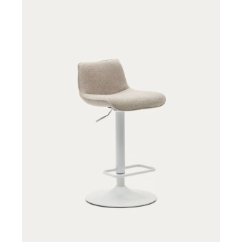 Zenda stool in chenille LA FORMA