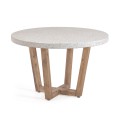 Shanelle round table in white terrazzo Ø 120 cm