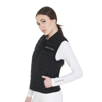 WOMEN'S SLEEVELESS IN WINDPROOF TECHNICAL FABRIC