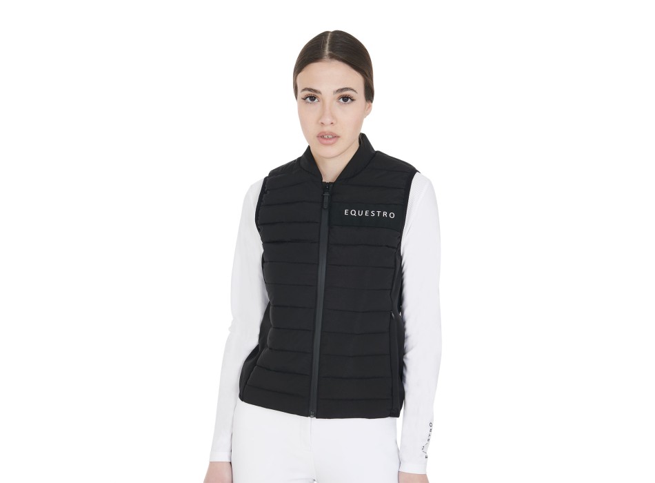 WOMEN'S SLEEVELESS IN WINDPROOF TECHNICAL FABRIC