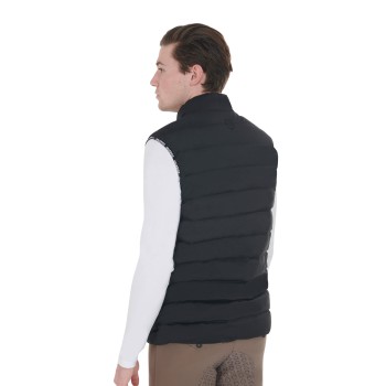 MEN'S VEST IN ELASTIC FABRIC WITH SILICONE PATCH