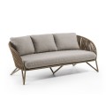 Branzie 3-seater sofa in brown rope