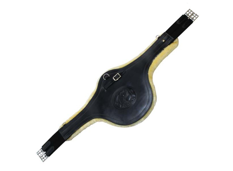 Crampon guard girth with removable eco-fur