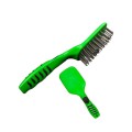 TAIL AND MANE BRUSH WITH ERGONOMIC HANDLE LIME, FUCHSIA, TURQUOISE