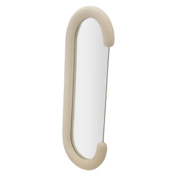 CHANTAL CREAM VELVET WALL MIRROR