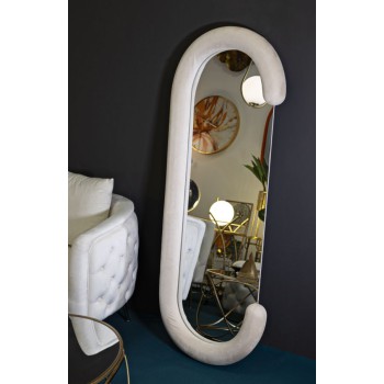 CHANTAL CREAM VELVET WALL MIRROR