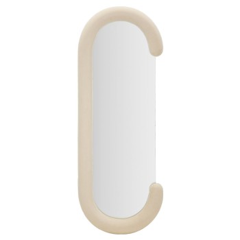 CHANTAL CREAM VELVET WALL MIRROR