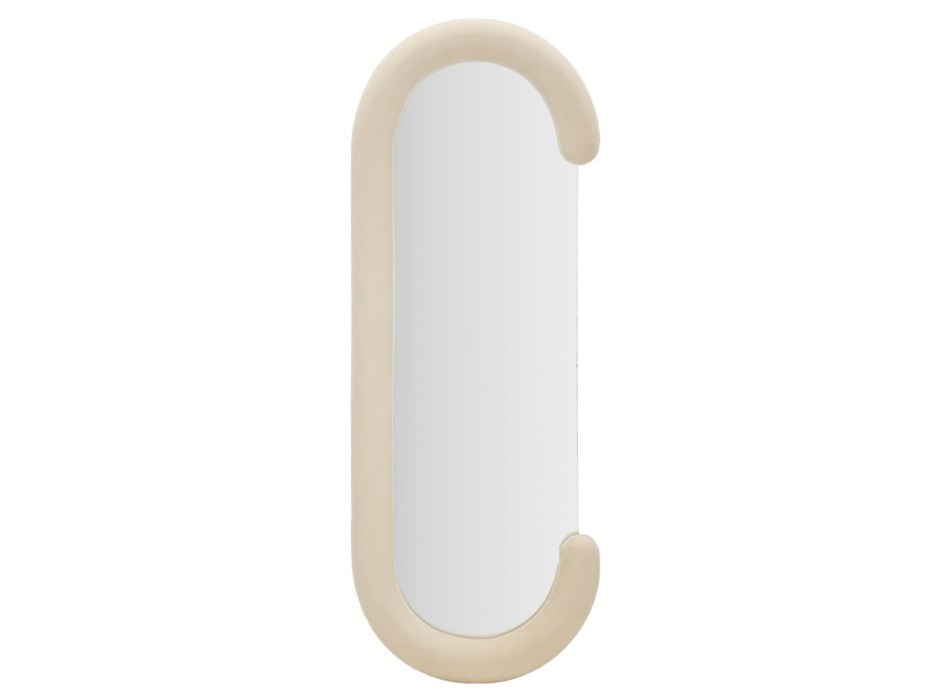 CHANTAL CREAM VELVET WALL MIRROR