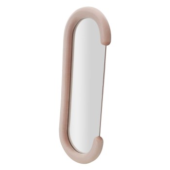 CHANTAL PINK VELVET WALL MIRROR