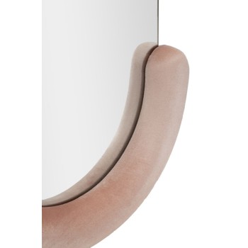 CHANTAL PINK VELVET WALL MIRROR