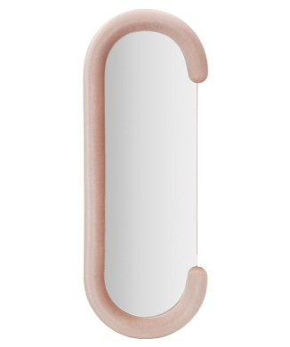 CHANTAL PINK VELVET WALL MIRROR