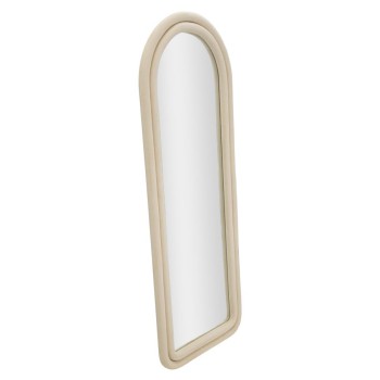 CLOE CREAM VELVET WALL MIRROR