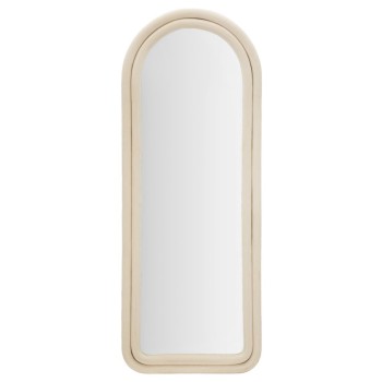 CLOE CREAM VELVET WALL MIRROR