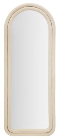 CLOE CREAM VELVET WALL MIRROR