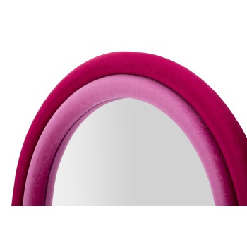 CLOE FUCHSIA VELVET WALL MIRROR