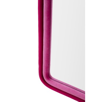 CLOE FUCHSIA VELVET WALL MIRROR