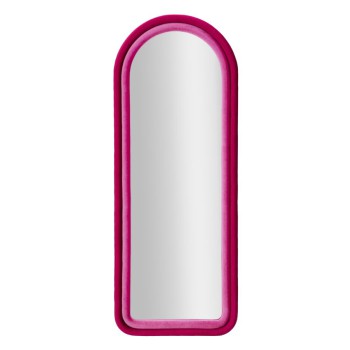 CLOE FUCHSIA VELVET WALL MIRROR