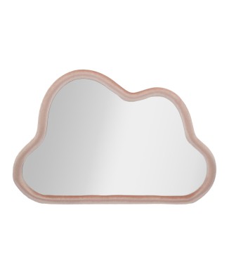 CLOUD PINK VELVET WALL MIRROR