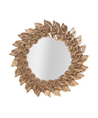 GLAM PETAL COPPER WALL MIRROR