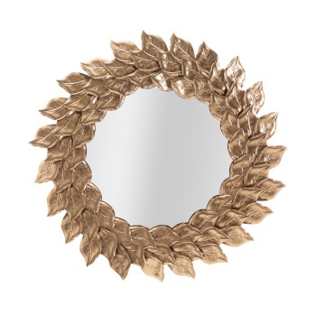 GLAM PETAL COPPER WALL MIRROR