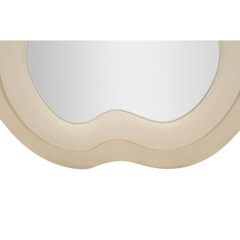 MIKI CREAM VELVET WALL MIRROR