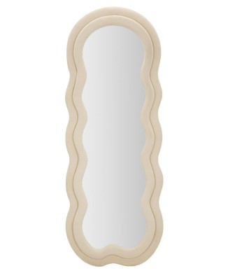 MIKI CREAM VELVET WALL MIRROR