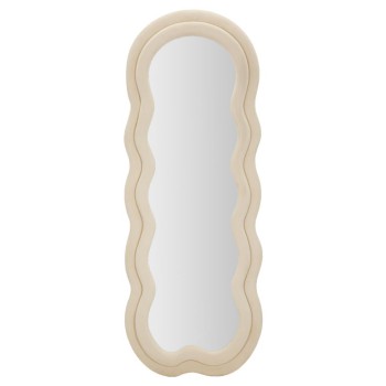 MIKI CREAM VELVET WALL MIRROR