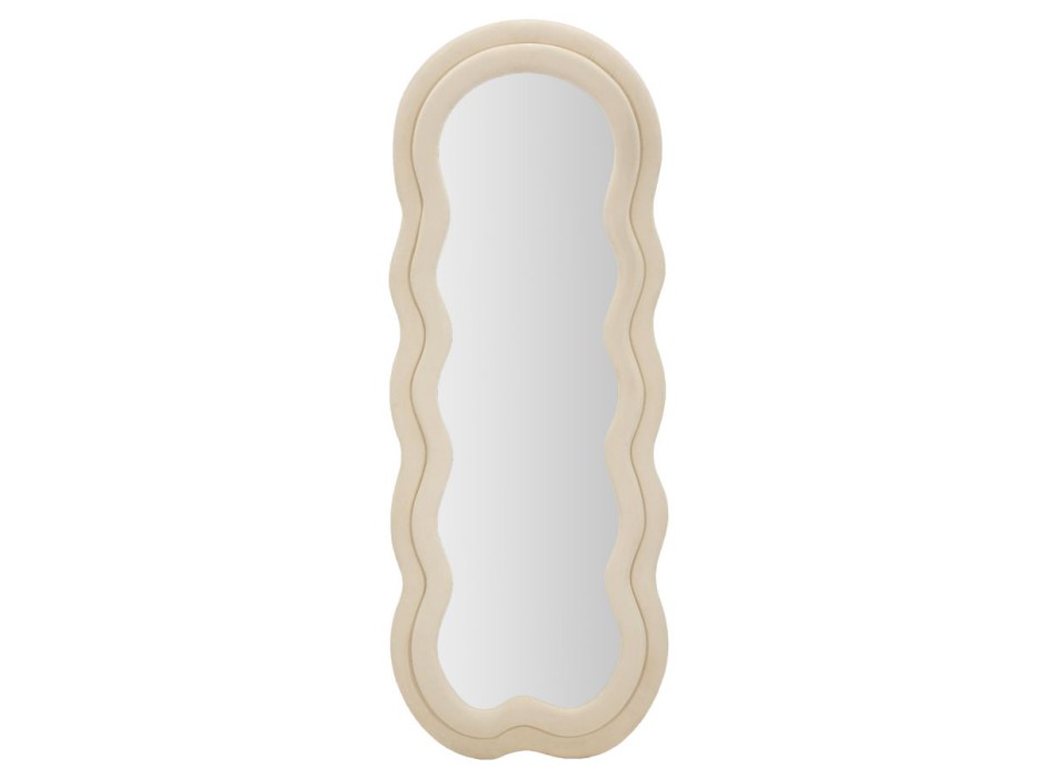 MIKI CREAM VELVET WALL MIRROR