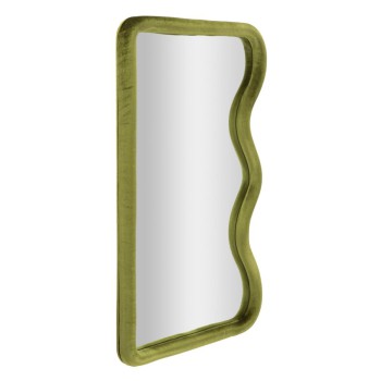 TOD GREEN VELVET WALL MIRROR