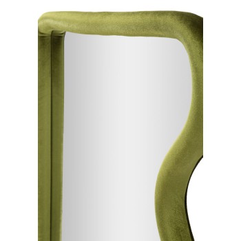 TOD GREEN VELVET WALL MIRROR