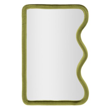 TOD GREEN VELVET WALL MIRROR