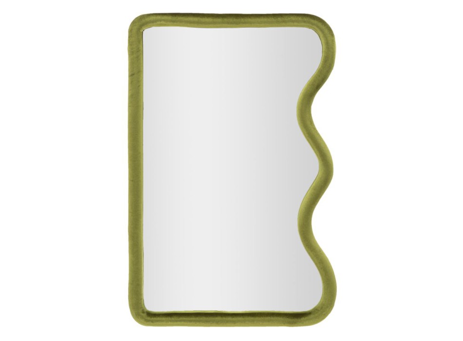 TOD GREEN VELVET WALL MIRROR