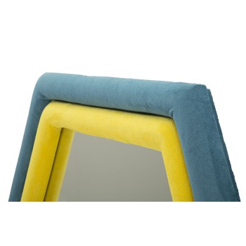 TONY VELVET BLUE/YELLOW WALL MIRROR