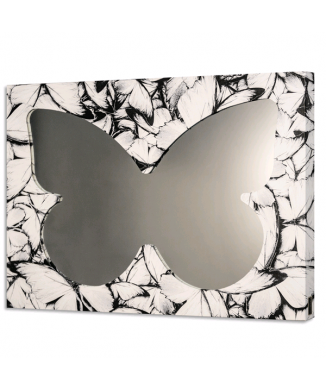 Mirror BUTTERFLIES WHITE BLACK GS4390 PINTDECOR