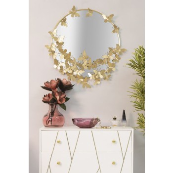 ROUND BUTTERFLY MIRROR