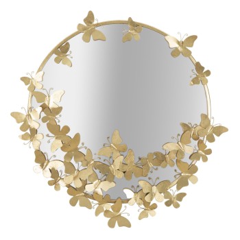 ROUND BUTTERFLY MIRROR