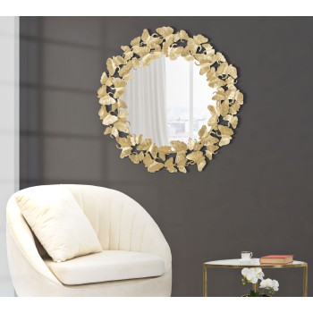 ROUND LEAF MIRROR