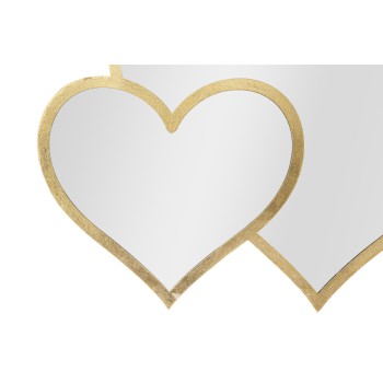 GLAM DOUBLE HEART MIRROR