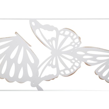 WHITE BUTTERFLY MIRROR