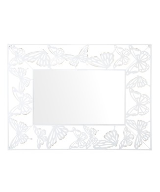 WHITE BUTTERFLY MIRROR