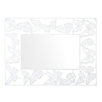 WHITE BUTTERFLY MIRROR